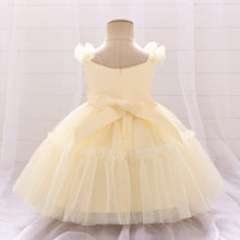 Cargar imagen en el visor de la galería, Vestido con encajes de flores y vincha