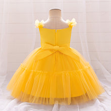 Cargar imagen en el visor de la galería, Vestido con encajes de flores y vincha