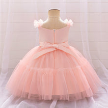 Cargar imagen en el visor de la galería, Vestido con encajes de flores y vincha