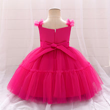 Cargar imagen en el visor de la galería, Vestido con encajes de flores y vincha