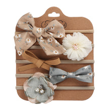 Cargar imagen en el visor de la galería, Pack de 5 vinchas con moños y flores
