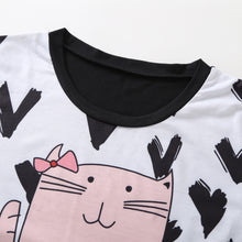 Cargar imagen en el visor de la galería, Traje pijama familiar de gato
