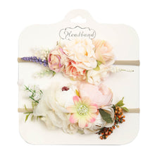 Cargar imagen en el visor de la galería, Pack de 2 vinchas con flores 3D