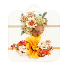 Cargar imagen en el visor de la galería, Pack de 2 vinchas con flores 3D