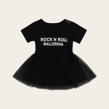 Carregar imagem no visualizador da galeria, Vestido body con letras y tutu negro
