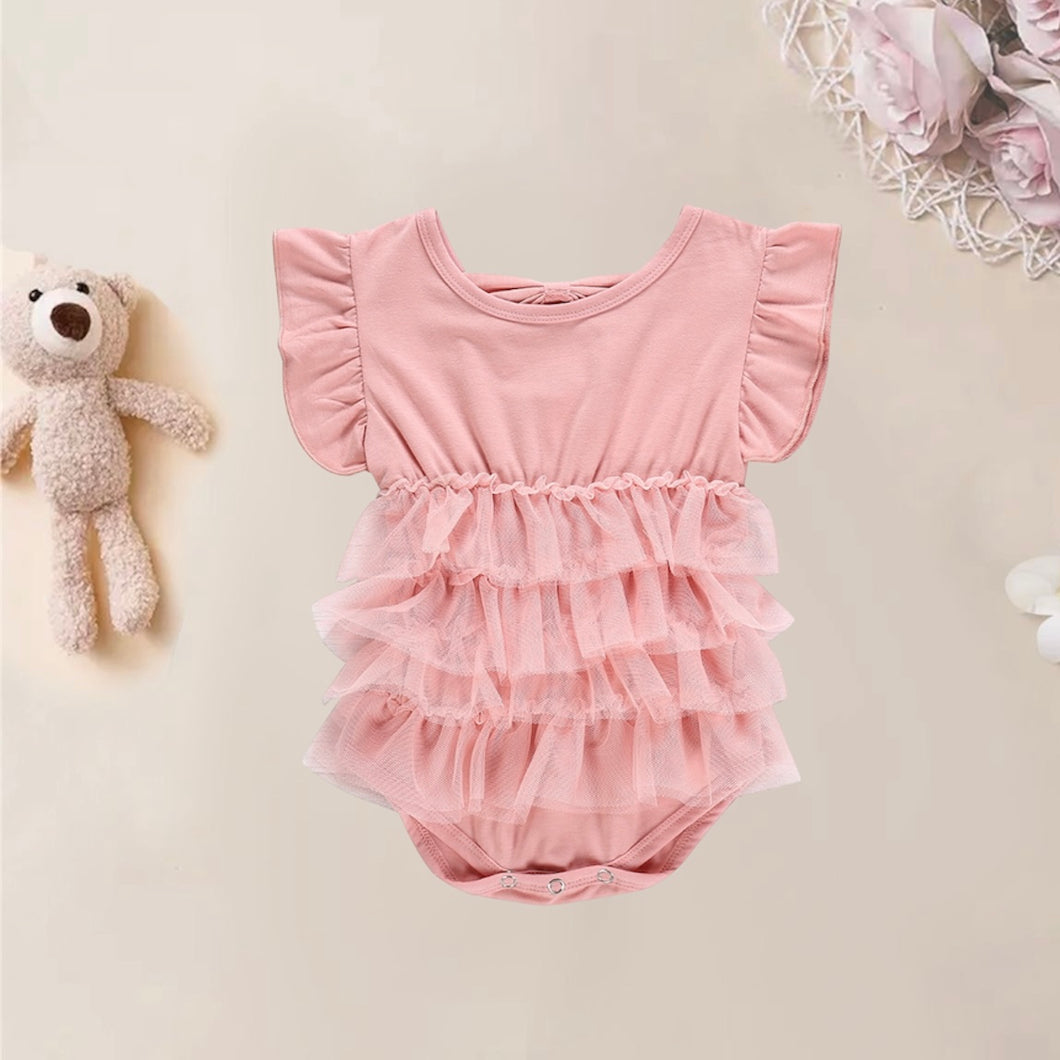 Body escalonado de tul