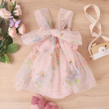 Cargar imagen en el visor de la galería, Body vestido de tul con bordados de flores

