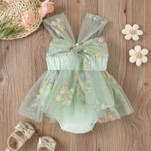 Cargar imagen en el visor de la galería, Body vestido de tul con bordados de flores
