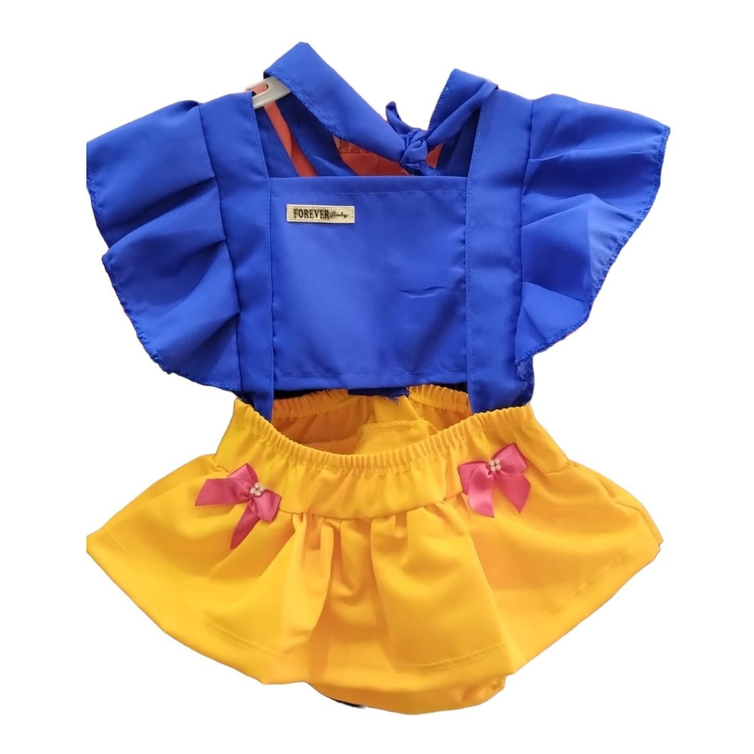Body vestido Blancanieves con vincha