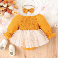 Carregar imagem no visualizador da galeria, Body vestido engomado con vincha
