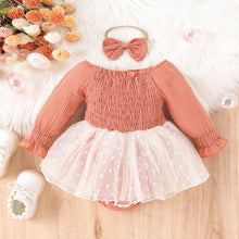 Carregar imagem no visualizador da galeria, Body vestido engomado con vincha
