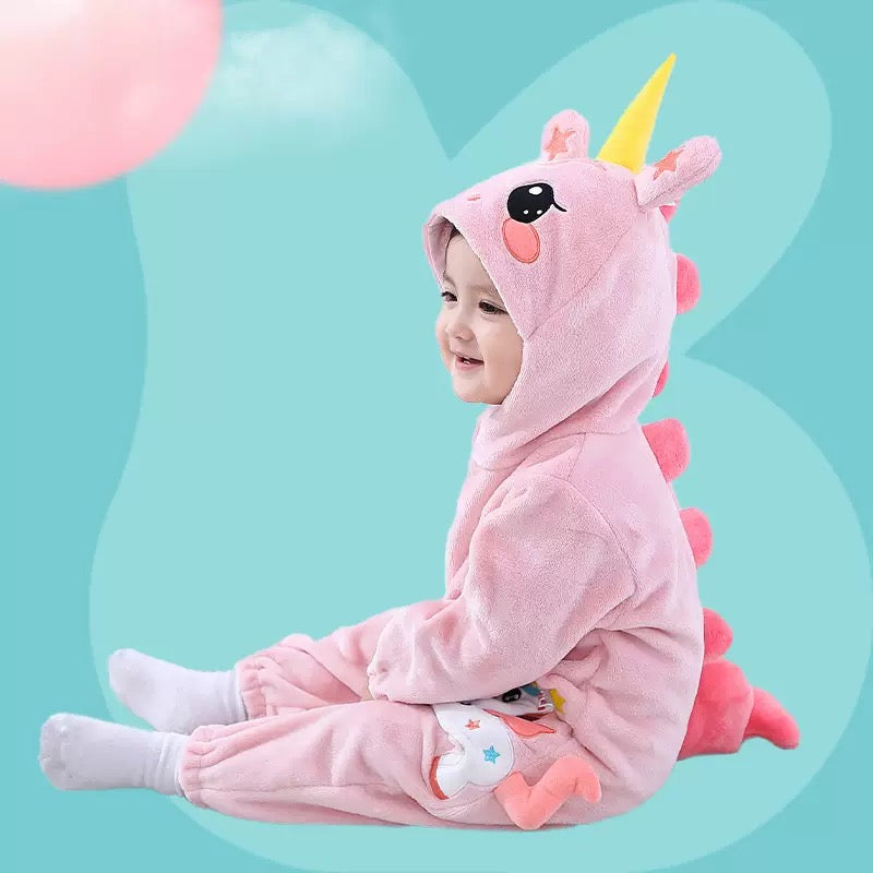 Body osito polar rosa de unicornio