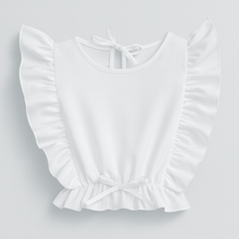 Cargar imagen en el visor de la galería, Blusa con volados, atado atrás
