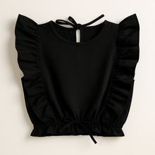 Cargar imagen en el visor de la galería, Blusa con volados, atado atrás
