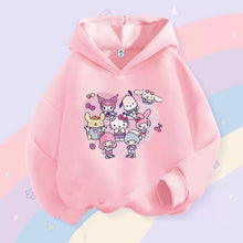 Cargar imagen en el visor de la galería, Abrigo con capucha y estampas de Sanrio
