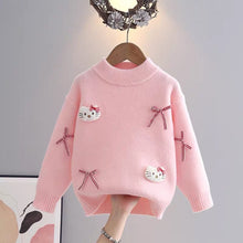 Carregar imagem no visualizador da galeria, Abrigo peludo de Hello Kitty con moños
