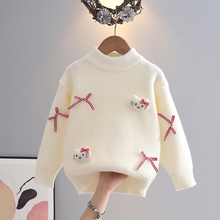 Carregar imagem no visualizador da galeria, Abrigo peludo de Hello Kitty con moños
