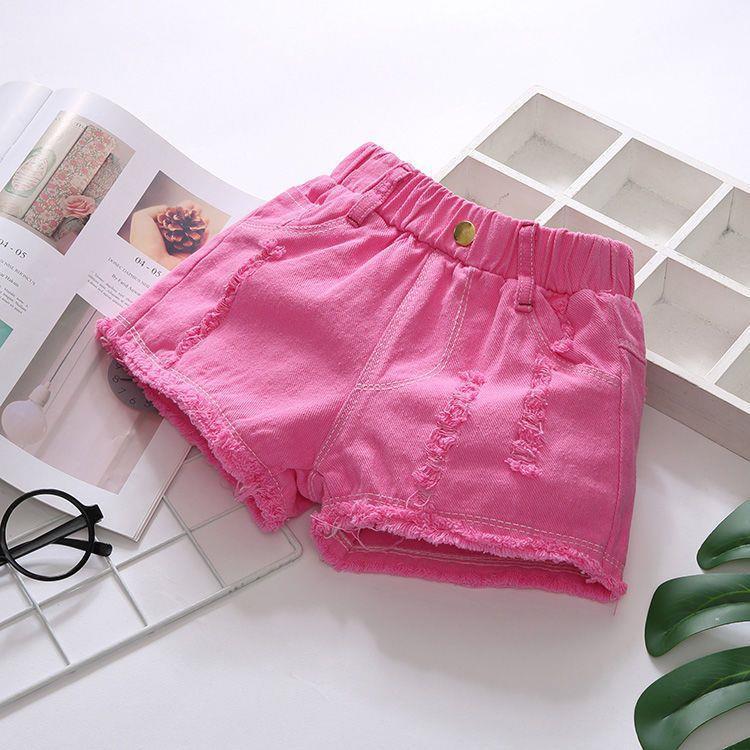 Short tipo jeans rasgado