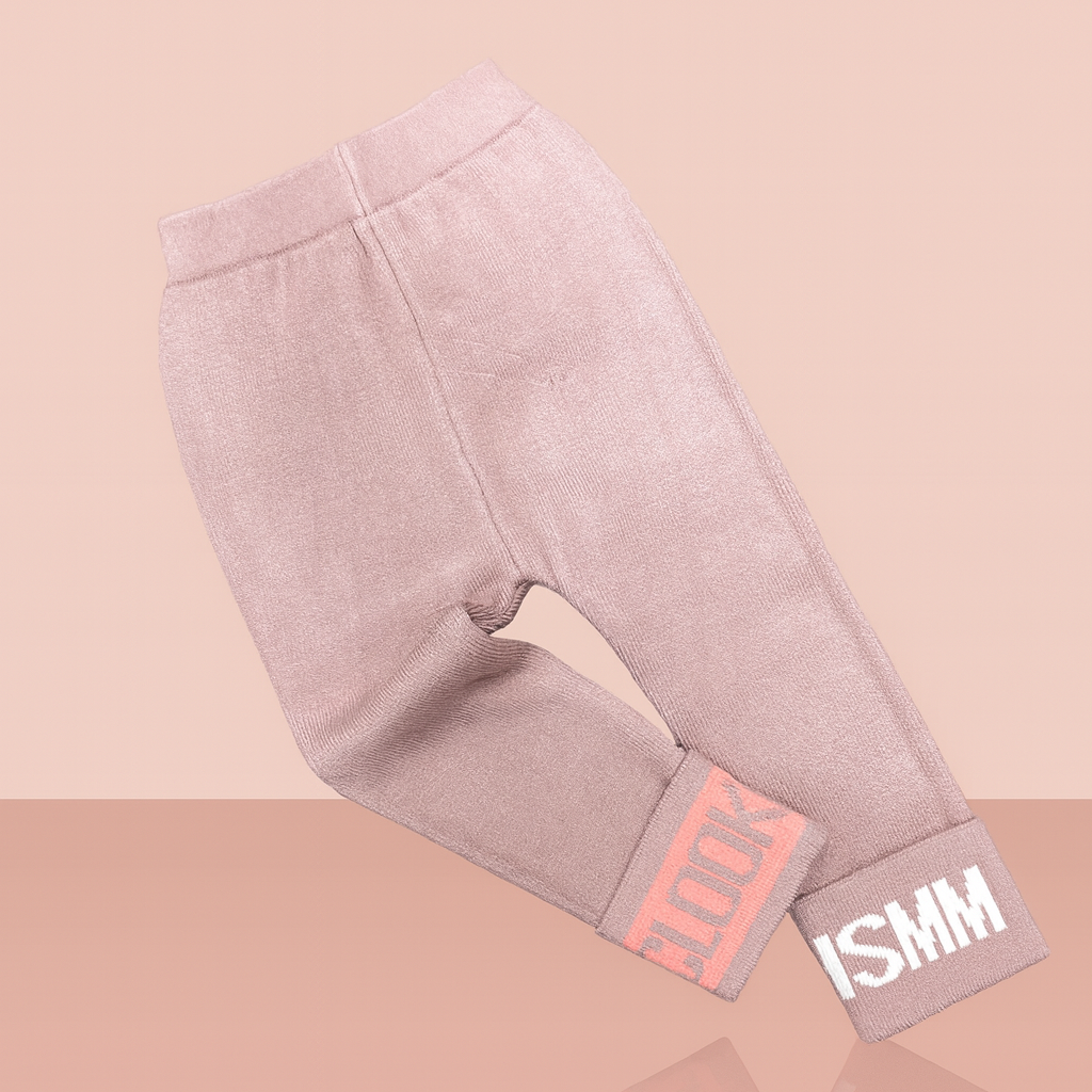 Pantalón de hilo con detalles de letras