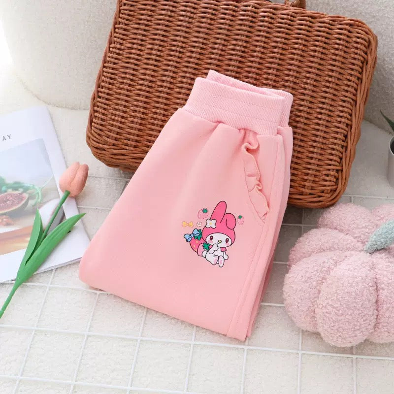Pantalón rosa tipo moletón de My Melody y bolsillos (Sanrio)