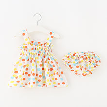 Carregar imagem no visualizador da galeria, Blusa blanca con motas coloridas y cubre pañal
