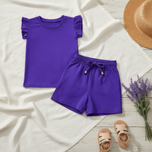 Cargar imagen en el visor de la galería, Blusa con volados y short
