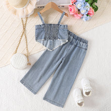 Cargar imagen en el visor de la galería, Crop engomado y pantalón jeans rasgado
