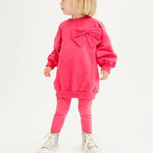 Cargar imagen en el visor de la galería, Abrigo con moño y pantalón pink
