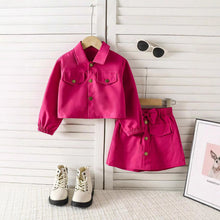 Carregar imagem no visualizador da galeria, Campera y short pollera pink con bolsillos
