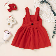 Cargar imagen en el visor de la galería, Vestido rojo polar con moño

