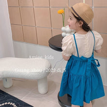 Cargar imagen en el visor de la galería, Vestido doble color con mangas abullonadas
