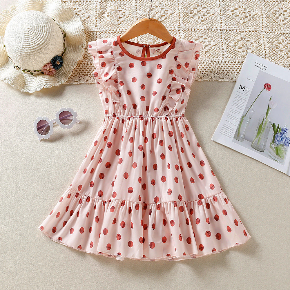 Vestido a motas con volados