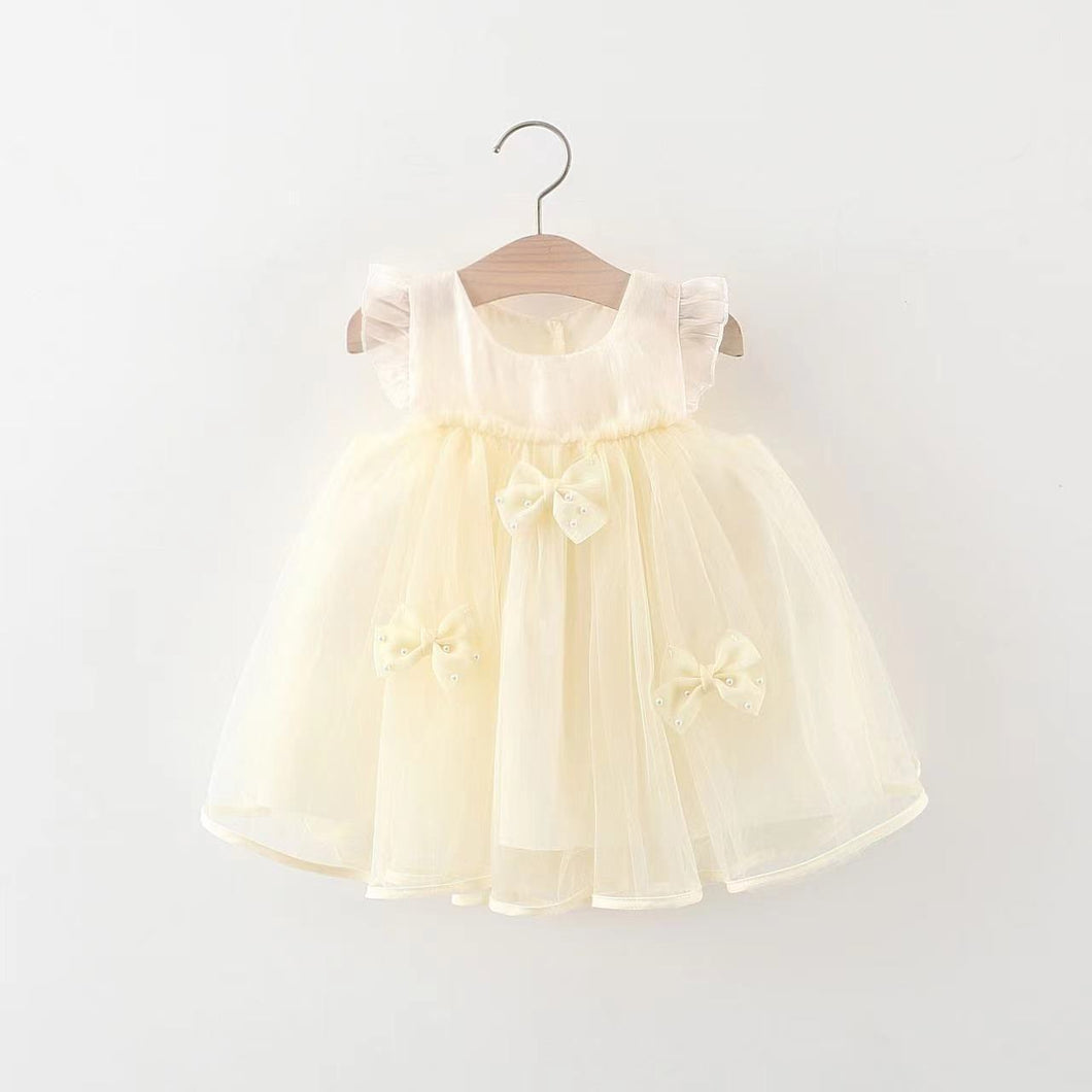 Vestido de tul con moños