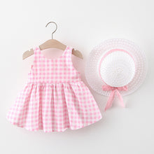 Cargar imagen en el visor de la galería, Vestido cuadrille con moño y sombrero
