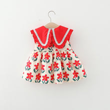 Carregar imagem no visualizador da galeria, Vestido con volados y estampa de flores
