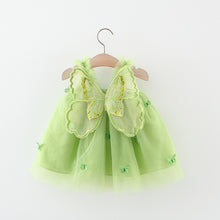 Cargar imagen en el visor de la galería, Vestido de tul con bordados y alas de mariposas
