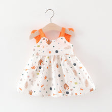 Carregar imagem no visualizador da galeria, Vestido blanco con estampas y alas
