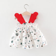 Carregar imagem no visualizador da galeria, Vestido blanco con estampas y alas
