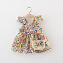 Carregar imagem no visualizador da galeria, Vestido con estampas de flores y cartera
