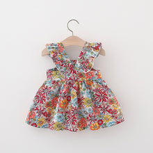 Carregar imagem no visualizador da galeria, Vestido con estampas de flores y cartera
