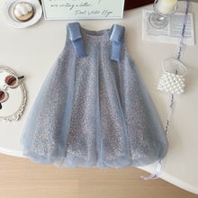 Cargar imagen en el visor de la galería, Vestido de tul con lentejuelas y moños
