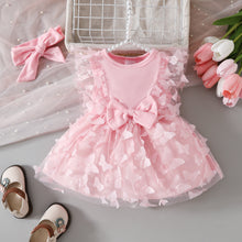 Carregar imagem no visualizador da galeria, Vestido de mariposas con tul y vincha
