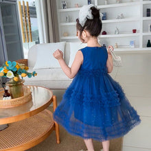 Cargar imagen en el visor de la galería, Vestido de tul con brillo y volados
