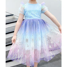 Carregar imagem no visualizador da galeria, Vestido con detalles de lentejuelas y tul colorido
