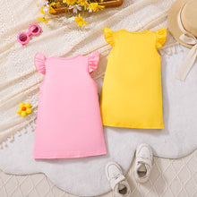 Carregar imagem no visualizador da galeria, Vestido con volados estilo jardinera falsa de abeja
