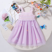 Cargar imagen en el visor de la galería, Vestido lila, falda de tul con moños
