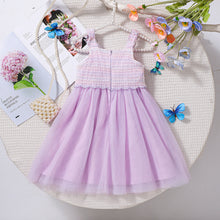Cargar imagen en el visor de la galería, Vestido lila, falda de tul con moños
