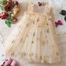 Cargar imagen en el visor de la galería, Vestido de tul con bordados de flores
