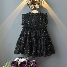 Cargar imagen en el visor de la galería, Vestido con volados y estampas de estrellas
