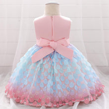 Carregar imagem no visualizador da galeria, Vestido rosa con tul colorido estilo Sirena
